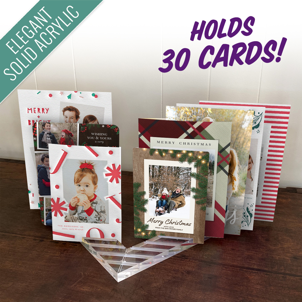 Greeting Card Display and Organizer - Holds 30 cards